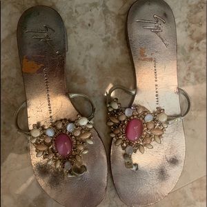 giuseppe zanotti  jewel sandals